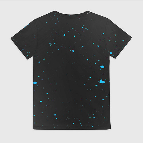 Женская футболка Японский самурай маска / 3D-принт – фото 2