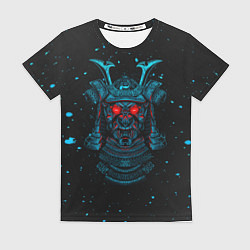 Женская футболка Японский самурай маска