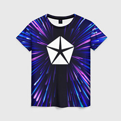 Футболка женская Jeep neon energy, цвет: 3D-принт