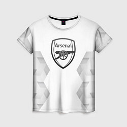 Футболка женская Arsenal white poly, цвет: 3D-принт