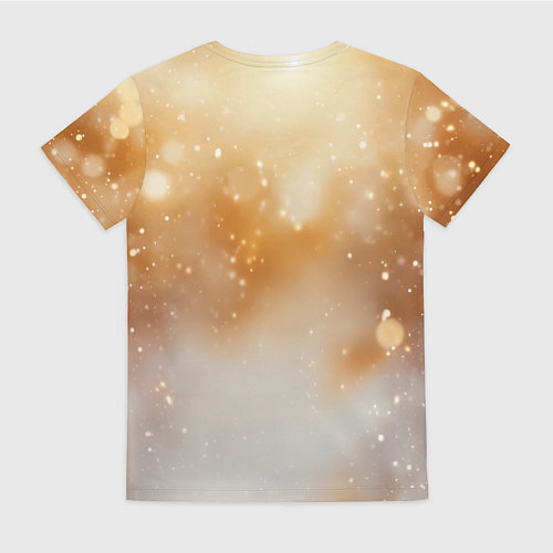 Женская футболка Рыжая довольная лисица / 3D-принт – фото 2