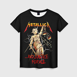 Футболка женская Metallica justice for all, цвет: 3D-принт