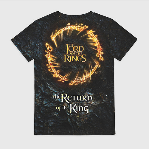 Женская футболка Lord of the rings - gollum / 3D-принт – фото 2