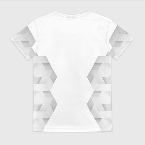Женская футболка AC Milan white poly / 3D-принт – фото 2