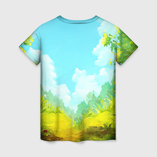 Женская футболка Веселая уточка / 3D-принт – фото 2