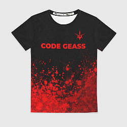 Женская футболка Code Geass - red gradient посередине