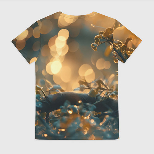 Женская футболка Влюбленные птички / 3D-принт – фото 2