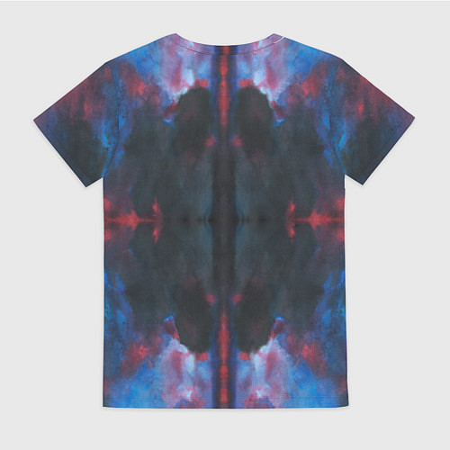 Женская футболка Тай-дай космос / 3D-принт – фото 2