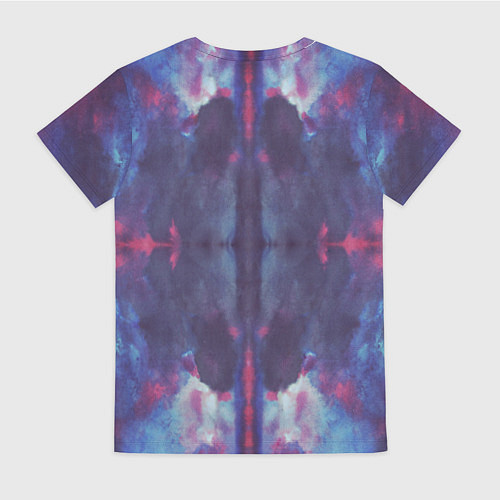 Женская футболка Тай-дай космос / 3D-принт – фото 2
