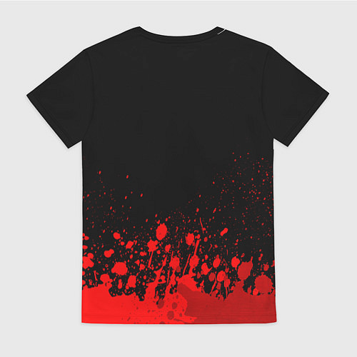 Женская футболка Liverpool - red gradient посередине / 3D-принт – фото 2