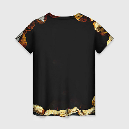 Женская футболка Сурикат на черном / 3D-принт – фото 2