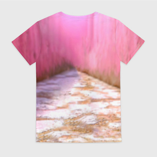 Женская футболка Поросенок в розовом / 3D-принт – фото 2