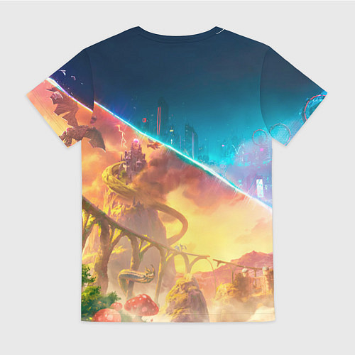 Женская футболка Главные герои Split fiction / 3D-принт – фото 2