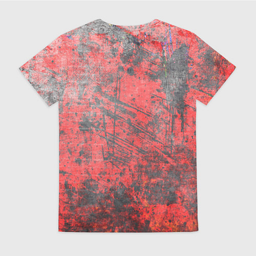 Женская футболка Абстракция - grunge vibe / 3D-принт – фото 2