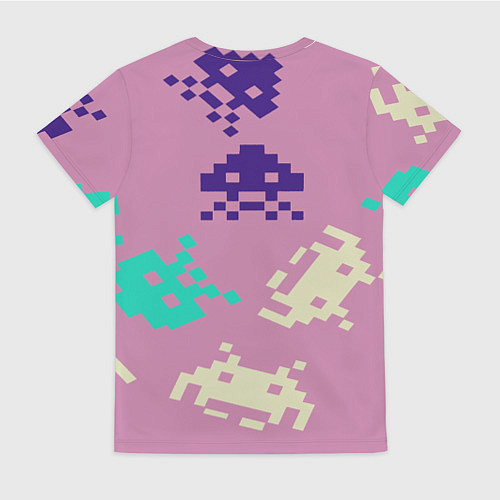 Женская футболка Пиксели фильтр / 3D-принт – фото 2