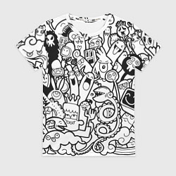 Футболка женская Каляки маляки, цвет: 3D-принт