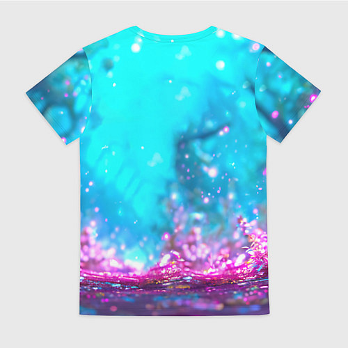 Женская футболка Белый буйвол / 3D-принт – фото 2