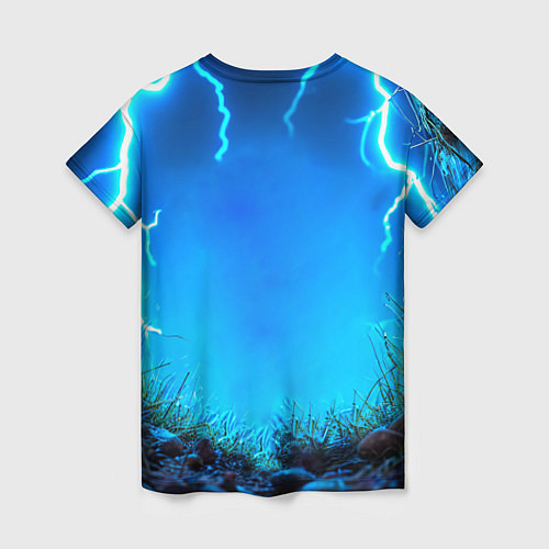 Женская футболка Овечка в разрядах молнии / 3D-принт – фото 2