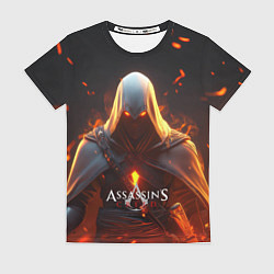 Женская футболка Assassins Creed fire