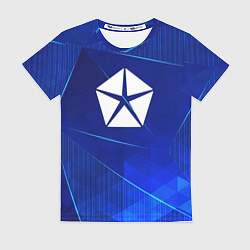 Футболка женская Jeep blue poly, цвет: 3D-принт