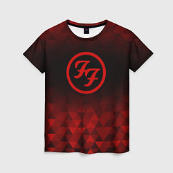 Футболка женская Foo Fighters red poly, цвет: 3D-принт