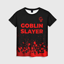 Женская футболка Goblin Slayer - red gradient посередине