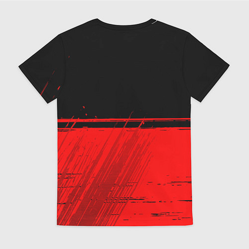 Женская футболка Fortnite - red gradient посередине / 3D-принт – фото 2