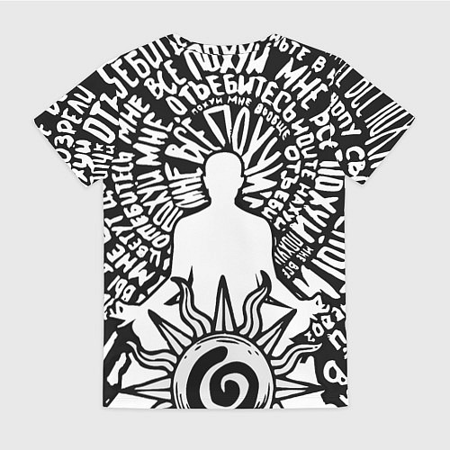 Женская футболка Медитация без цензуры / 3D-принт – фото 2