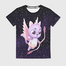 Женская футболка Ночной код-купидон