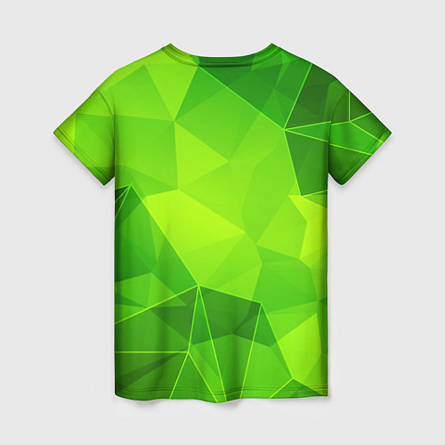 Женская футболка Bleach green poly / 3D-принт – фото 2