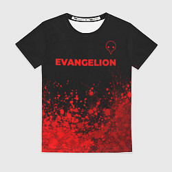 Футболка женская Evangelion - red gradient посередине, цвет: 3D-принт