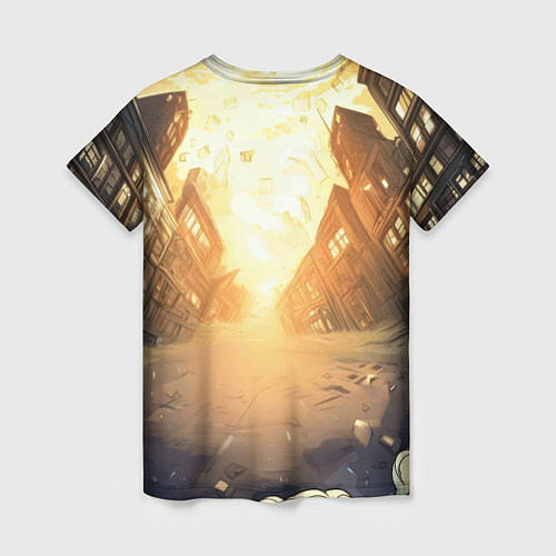 Женская футболка Джокер в полете / 3D-принт – фото 2