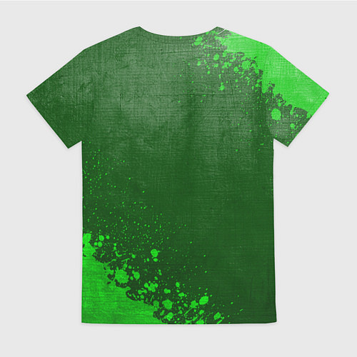 Женская футболка Juventus - green gradient вертикально / 3D-принт – фото 2