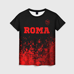 Футболка женская Roma - red gradient посередине, цвет: 3D-принт