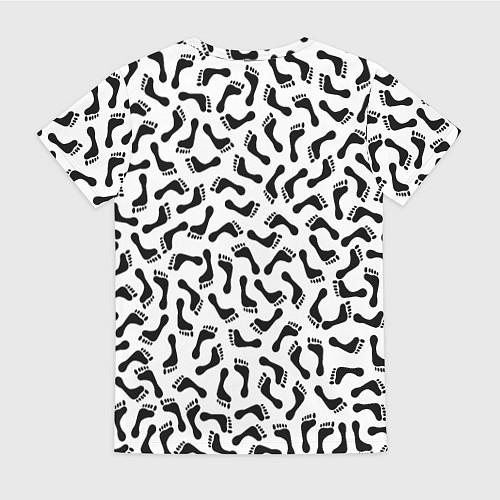Женская футболка Следы / 3D-принт – фото 2