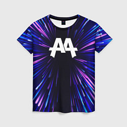 Футболка женская Asking Alexandria neon energy, цвет: 3D-принт