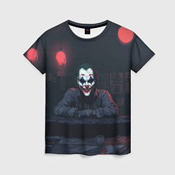 Женская футболка Джокер в пустом баре