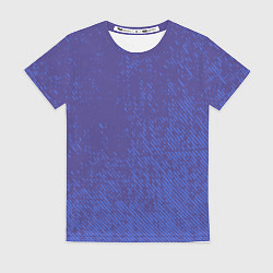 Футболка женская Джинс с потертостями-синий, цвет: 3D-принт