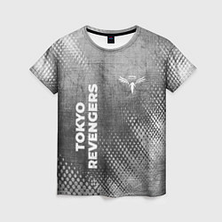 Женская футболка Tokyo Revengers - grey gradient вертикально