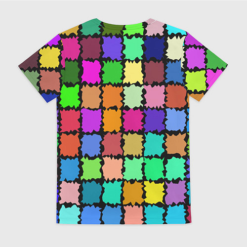 Женская футболка Лоскутки / 3D-принт – фото 2