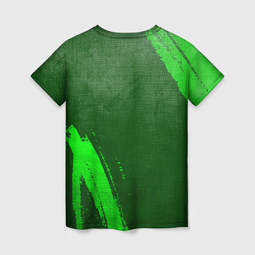 Женская футболка Paramore - green gradient вертикально / 3D-принт – фото 2
