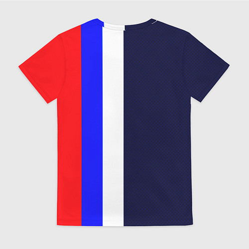 Женская футболка Герб России и триколор / 3D-принт – фото 2