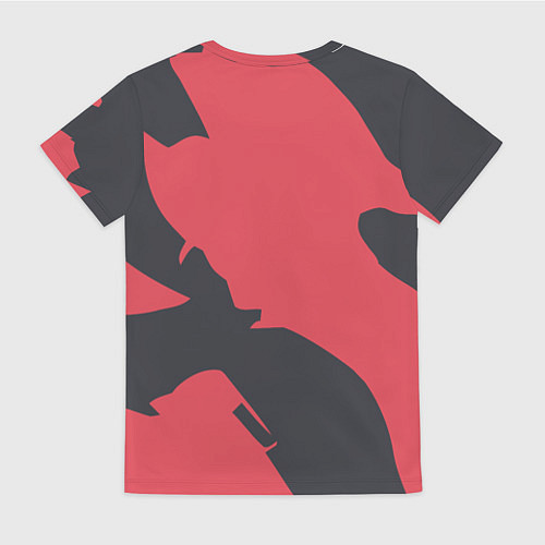 Женская футболка Орущая акула / 3D-принт – фото 2