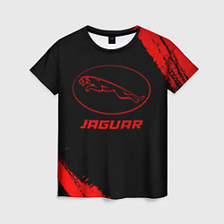 Футболка женская Jaguar - red gradient, цвет: 3D-принт