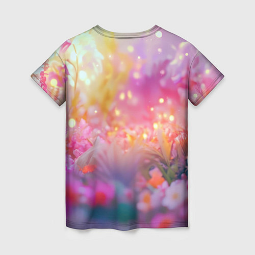 Женская футболка Маленькая милая единорожка / 3D-принт – фото 2