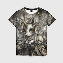 Женская футболка Мифическая единорожка