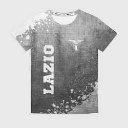 Женская футболка Lazio - grey gradient вертикально