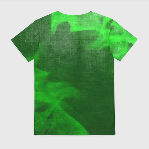 Женская футболка Resident Evil - green gradient вертикально / 3D-принт – фото 2