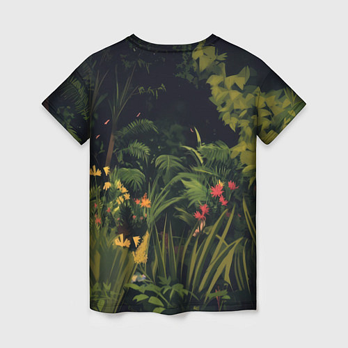 Женская футболка Голубая единорожка / 3D-принт – фото 2