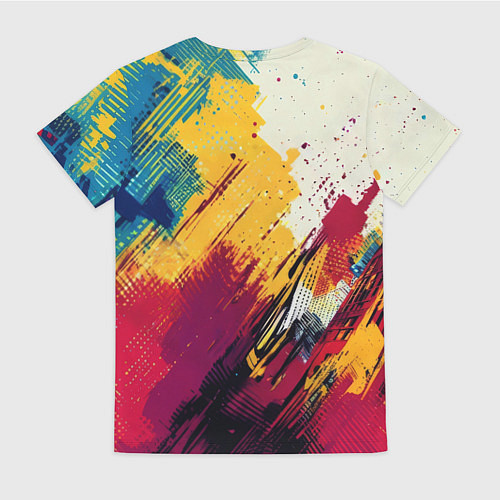 Женская футболка Человек паук висит на паутине / 3D-принт – фото 2